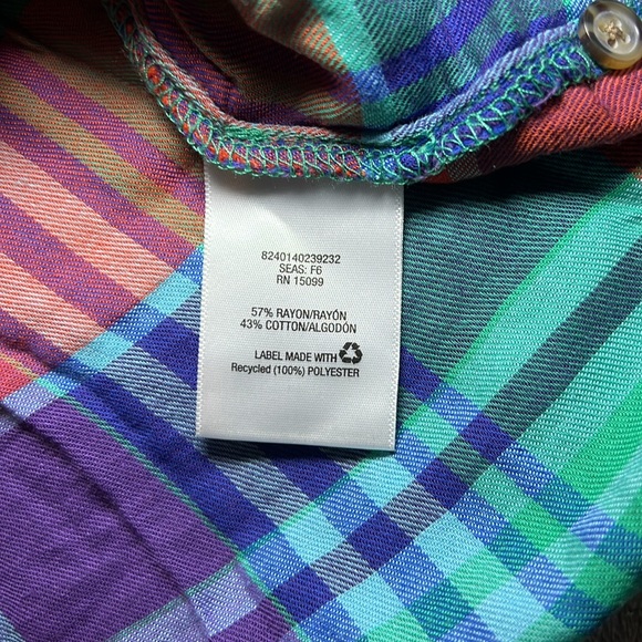 Gently Worn Simply Styled Classic Flannel Shirt L - Picture 5 of 5